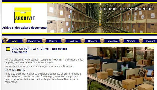 Screenshots of Archivit