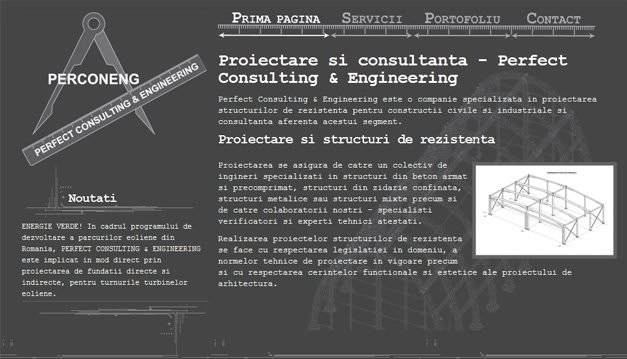 Screenshots of Perfect Consulting