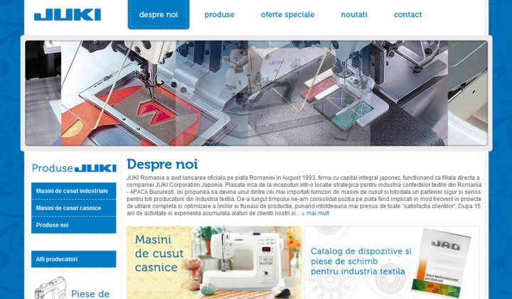 Screenshots of Juki Romania