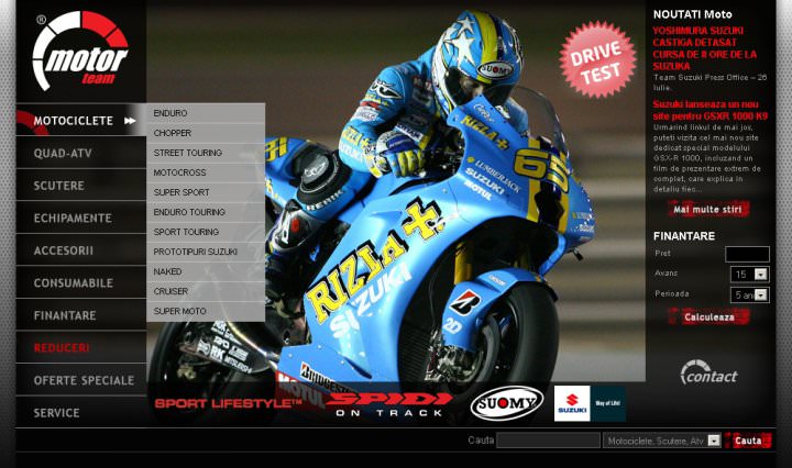 Screenshots of Motor Team