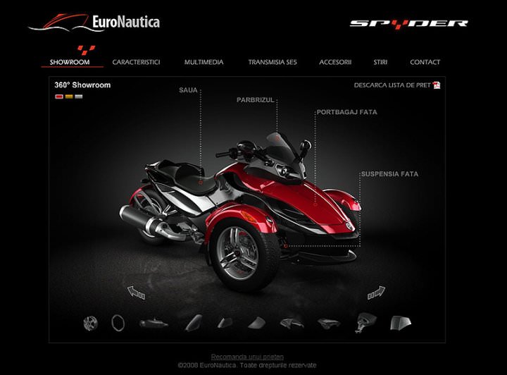 Screenshots of Can-Am Spyder