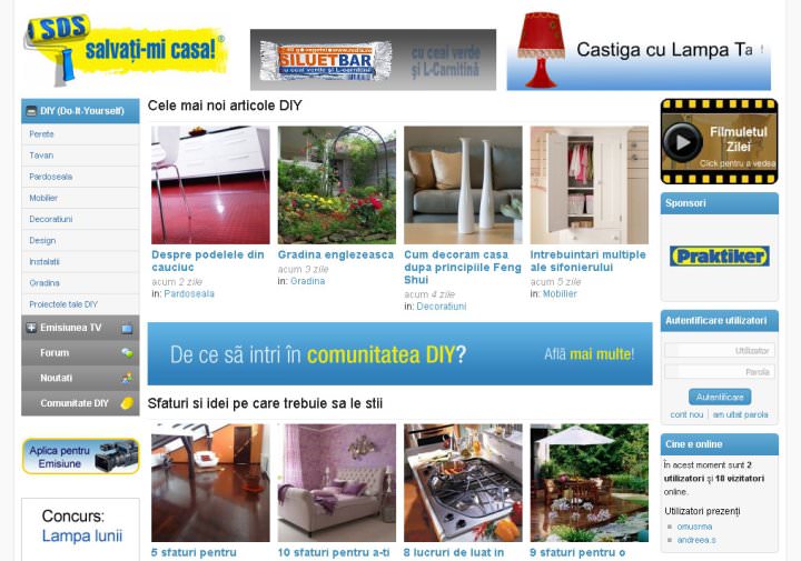 Screenshots of SOS Casa