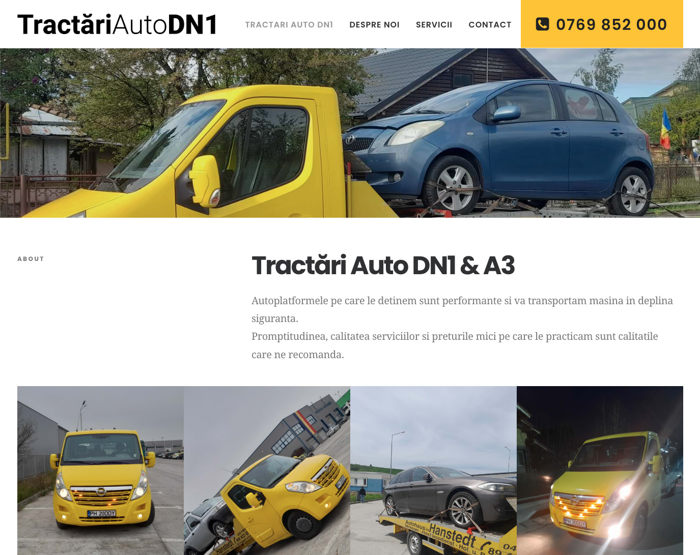 Screenshots of Tractari Auto DN1