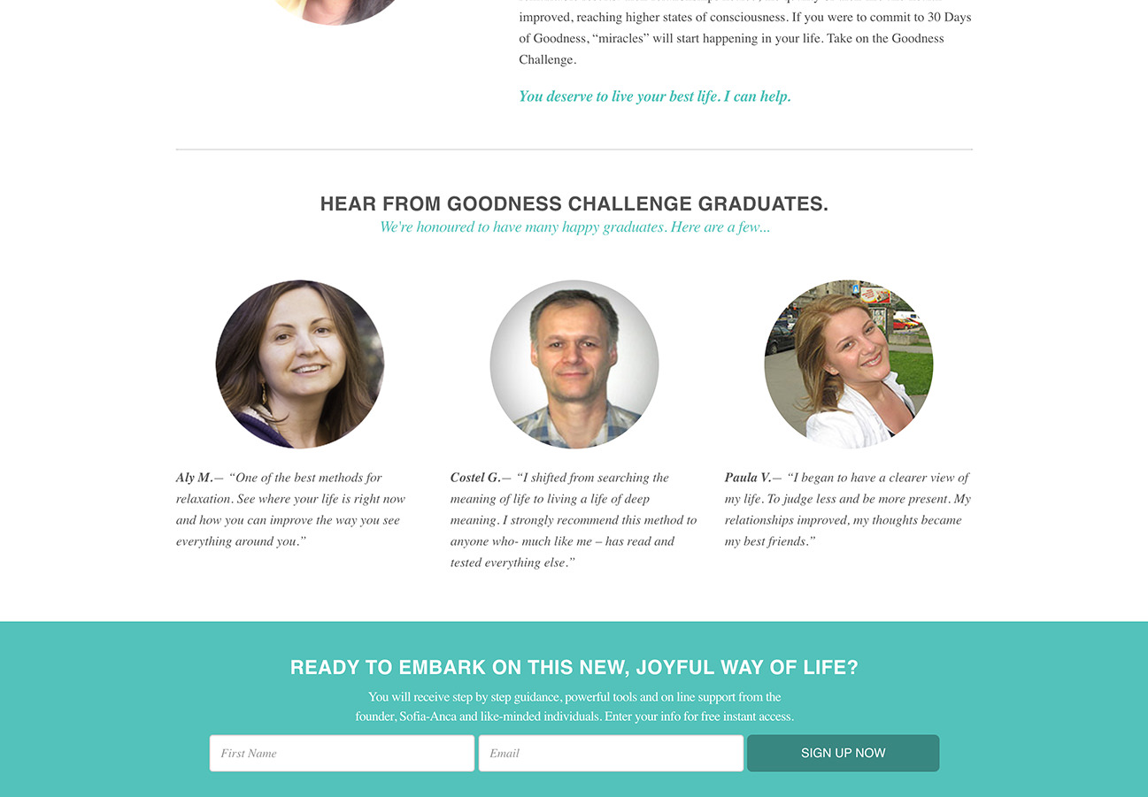 Screenshots of 1ness Living