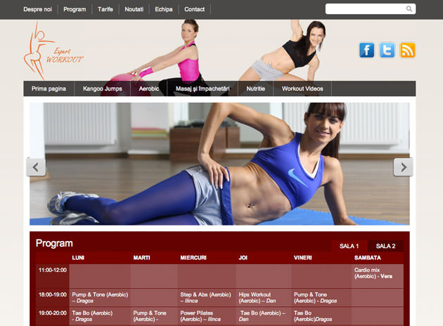 Screenshots of Expert Workout