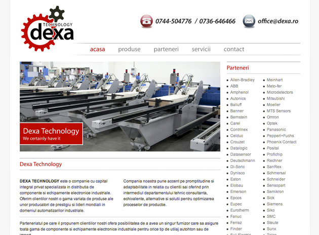 Screenshots of Dexa Technology