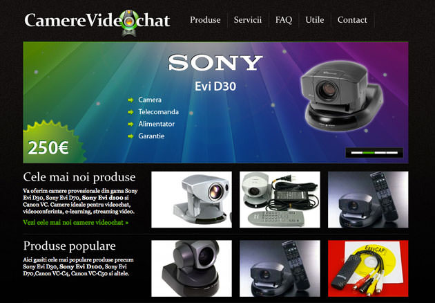 Screenshots of Camere Video