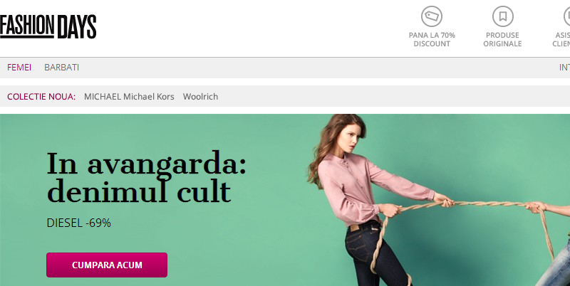 Screenshots of Fashion Days