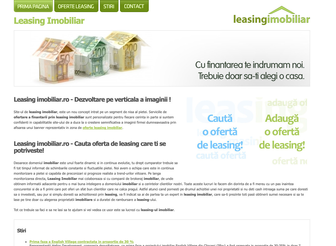 Screenshots of Leasing Imobiliar